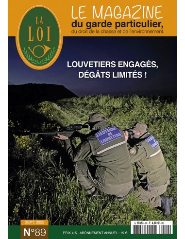 n°89  SEPTEMBRE 2025 - LA LOI