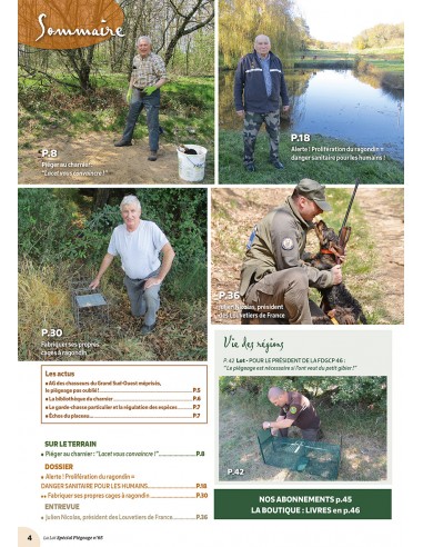 SPÉCIAL PIÉGEAGE n° 65 NOVEMBRE 2025